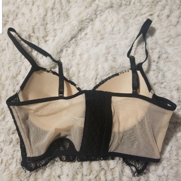 NWT Black/nude lace bralette - Picture 2 of 3